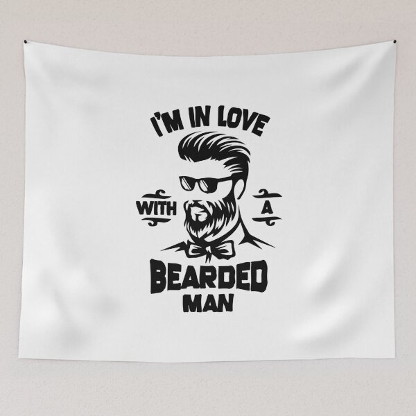 Item preview, I'm in love with a bearded man husband boyfriend dating relationship married designed and sold by kimberlyjensen.