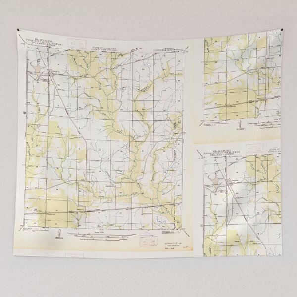Item preview, USGS TOPO Map Louisiana LA Longville 333928 1947 31680 designed and sold by WetdryvacRB01.