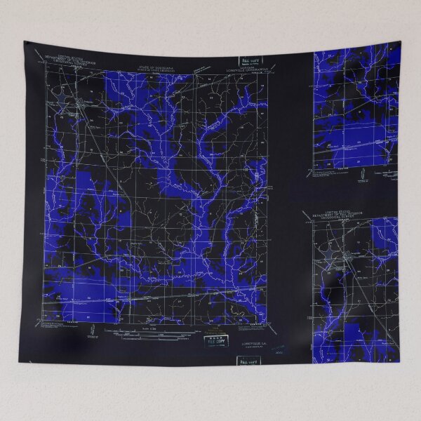 Item preview, USGS TOPO Map Louisiana LA Longville 333929 1935 31680 Inverted designed and sold by WetdryvacRB01.