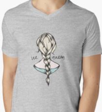Camiseta para hombre de cuello en v Reyna de hielo