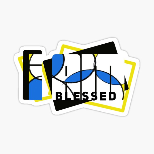 I Am Blessed Color Sticker