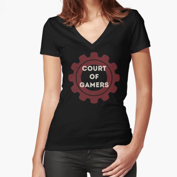 Court of Gamers - Dark Fitted V-Neck T-Shirt