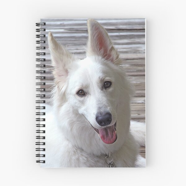 Item preview, Smiling White German Shepherd Dog  designed and sold by BrightSolaris.