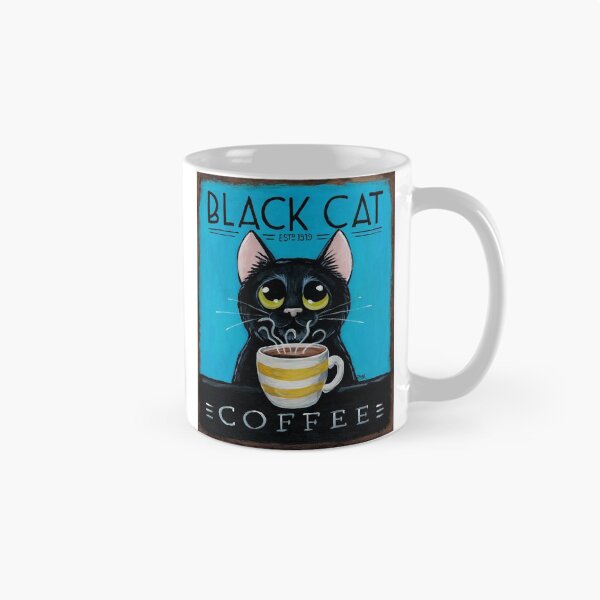 Item preview, Black Cat Coffee designed and sold by LisaMarieArt & Illustration.