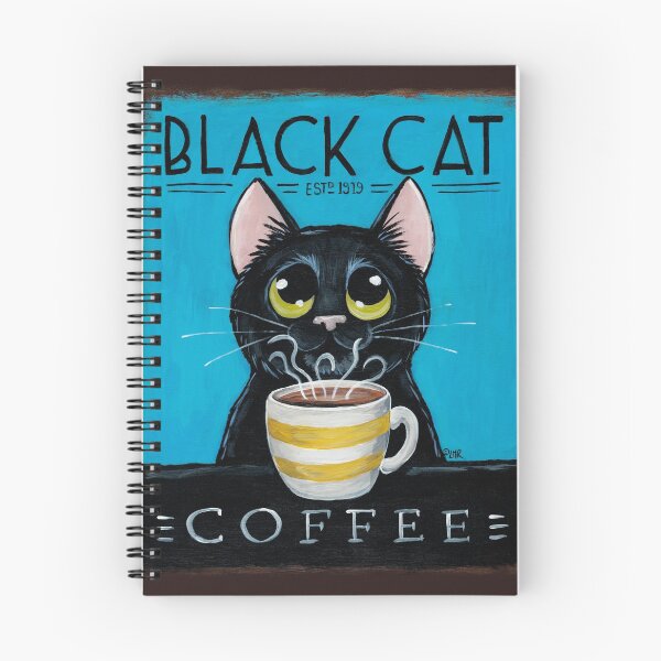 Item preview, Black Cat Coffee designed and sold by LisaMarieArt & Illustration.