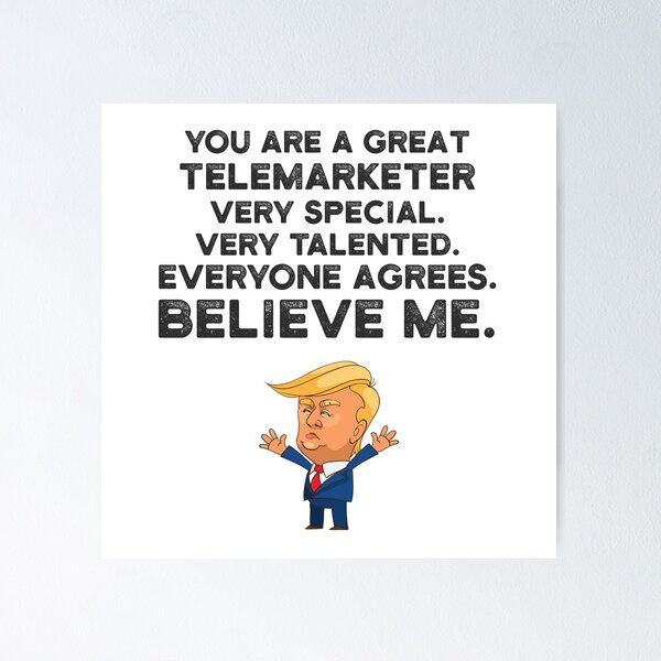 Item preview, Telemarketer Funny Trump designed and sold by UneDesigns.