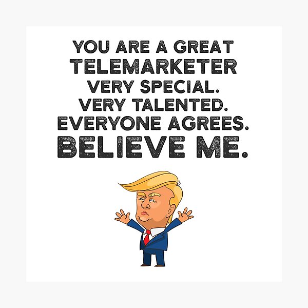 Item preview, Telemarketer Funny Trump designed and sold by UneDesigns.