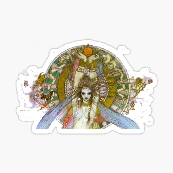 Yoshitaka Amano - The Goddess (Bust) Sticker