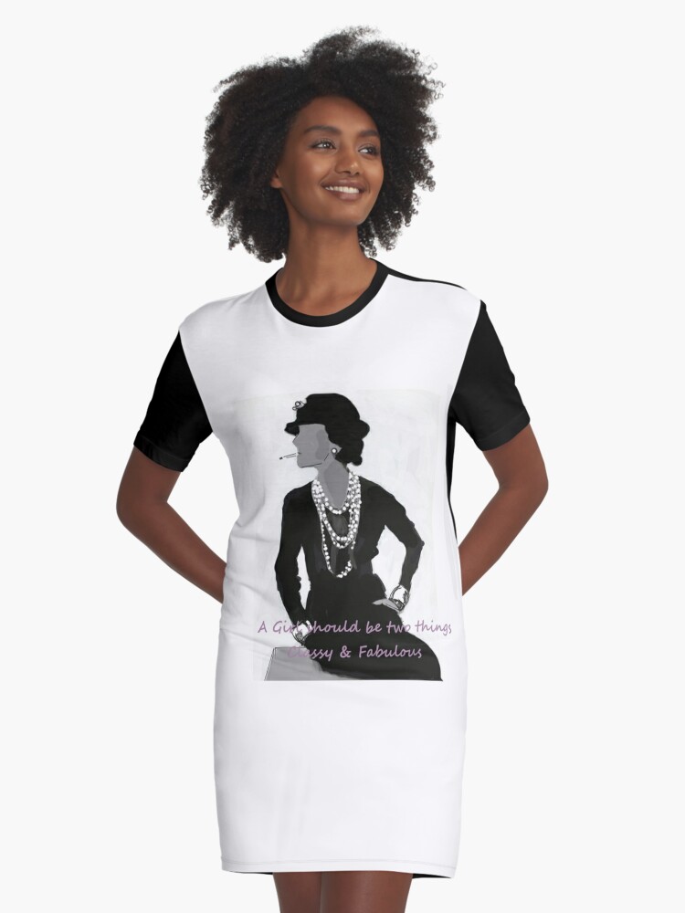 Coco Chanel Graphic T Shirt Dress By Dassy86 Redbubble