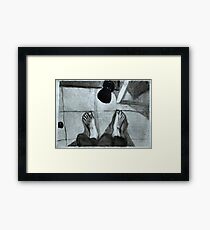 charcoal drawing Framed Print
