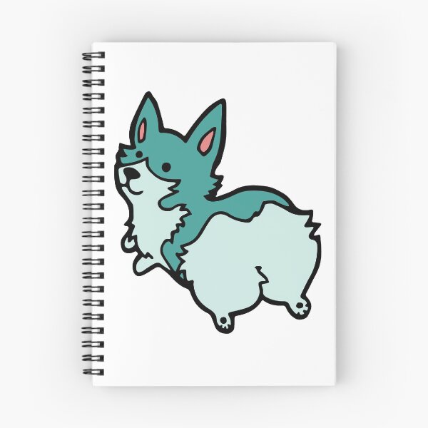 Item preview, Fluffy Teal Corgi Butt designed and sold by Ruff-n-Tumble.