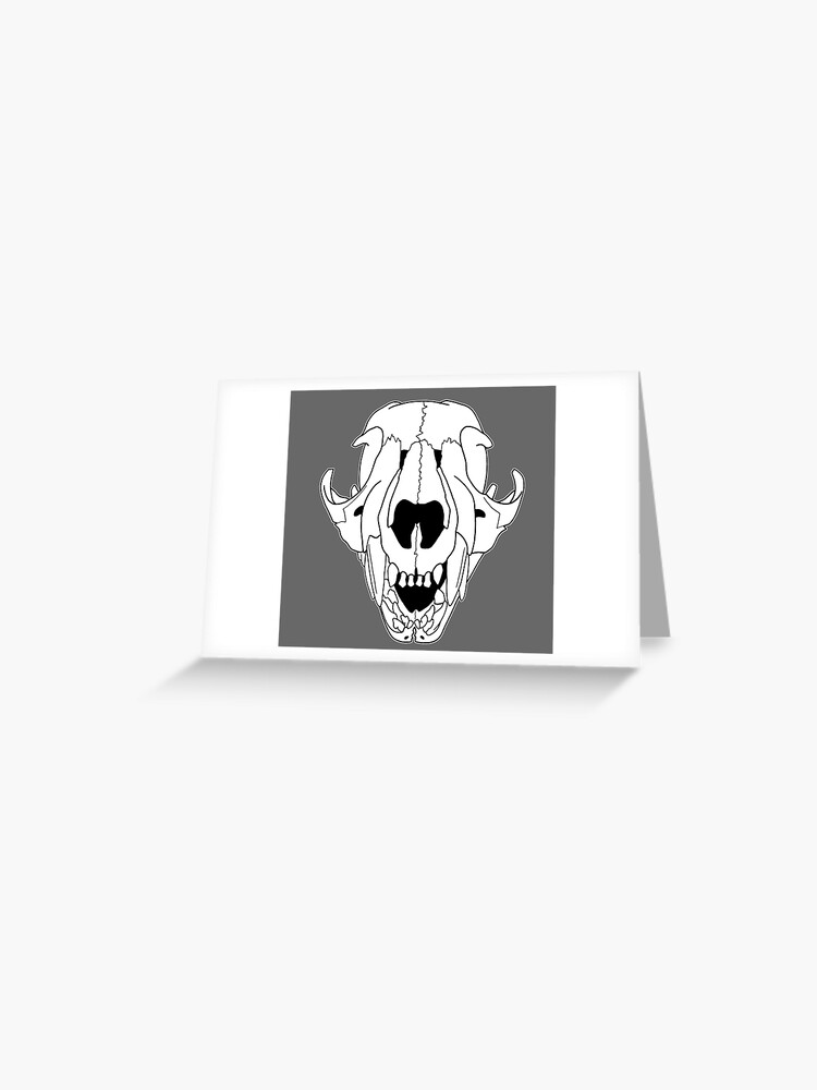 Baby Cougar Mountain Lion Skull Greeting Card By Rootinspiration Redbubble