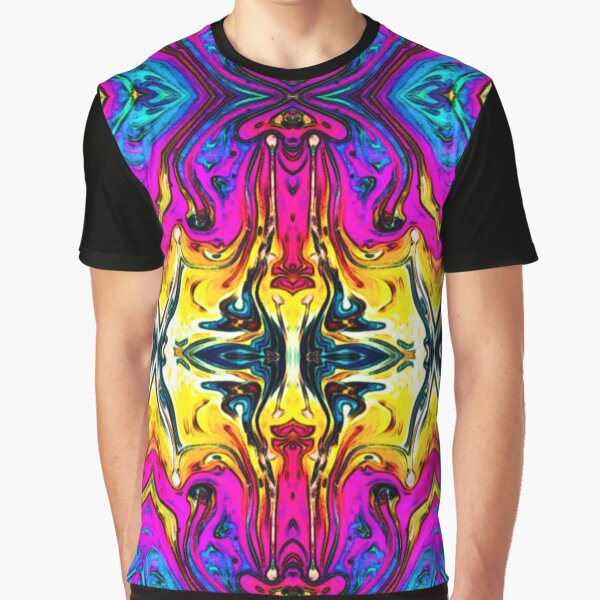 Crazy Psychedelic Fieri Graphic T-Shirt