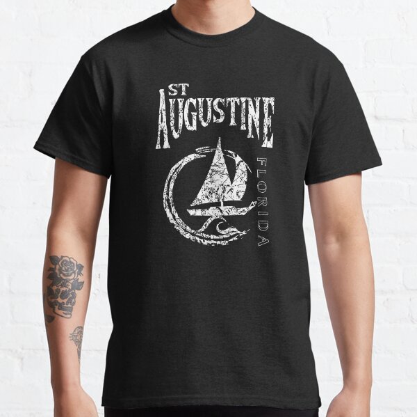 Item preview, St. Augustine Florida Sailboat Sailing Yacht Nautical Wave Souvenir Gift designed and sold by ArtByBollwitt.