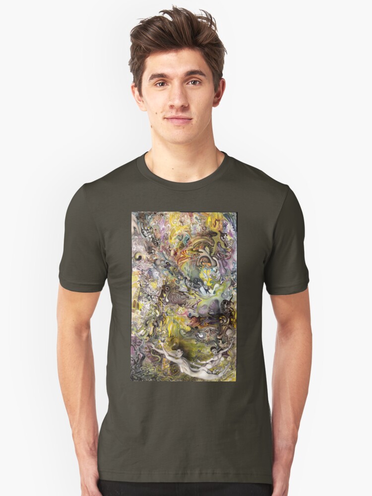Alternate view of Portrait Yin Yang Slim Fit T-Shirt