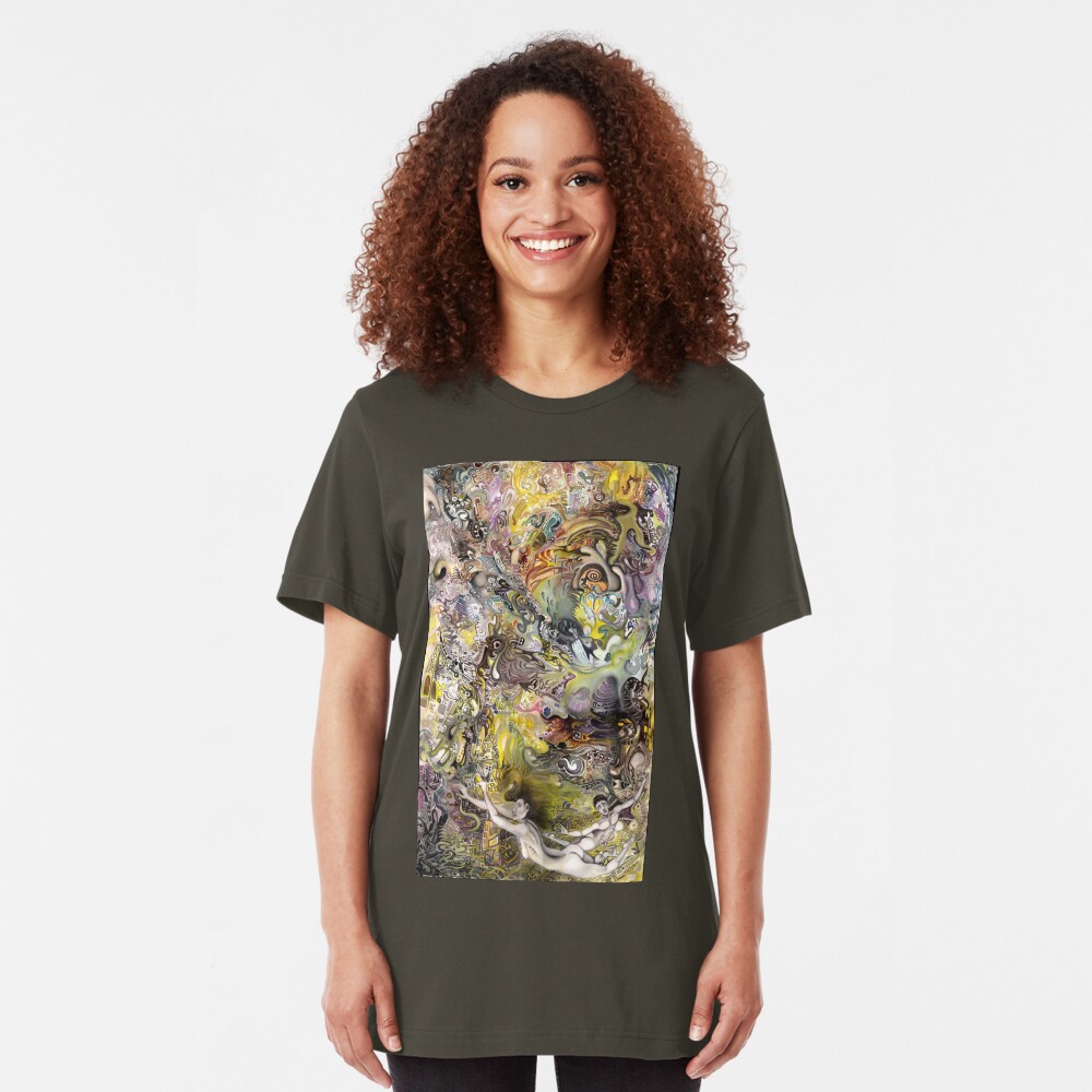 Portrait Yin Yang Slim Fit T-Shirt