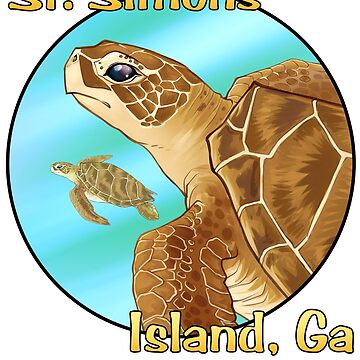 Artwork thumbnail, St. Simons Island Ga Sea Turtle by cybercat