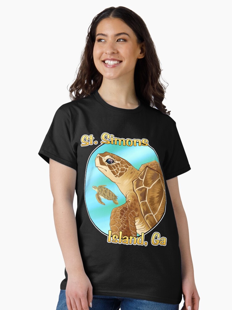 Thumbnail 2 of 7, Classic T-Shirt, St. Simons Island Ga Sea Turtle designed and sold by cybercat.
