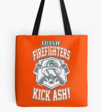 Irish Firefighters Kick Ash! St Patrick Humor T-Shirt Gift Tote Bag