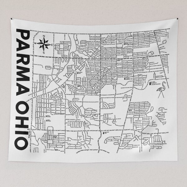 Item preview, Parma Ohio Map designed and sold by fiberandgloss.