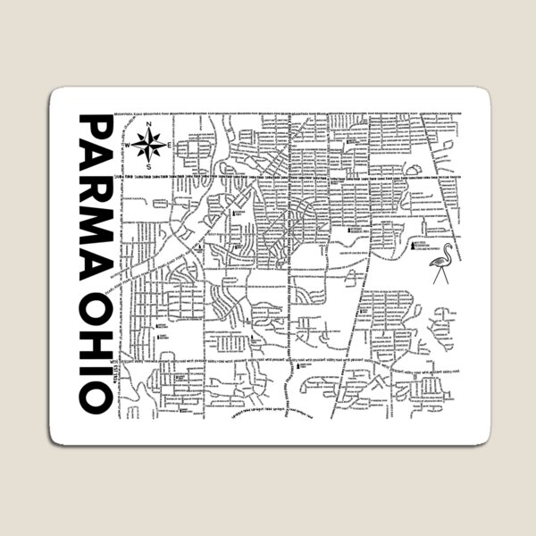 Item preview, Parma Ohio Map designed and sold by fiberandgloss.