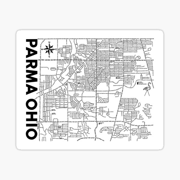 Item preview, Parma Ohio Map designed and sold by fiberandgloss.