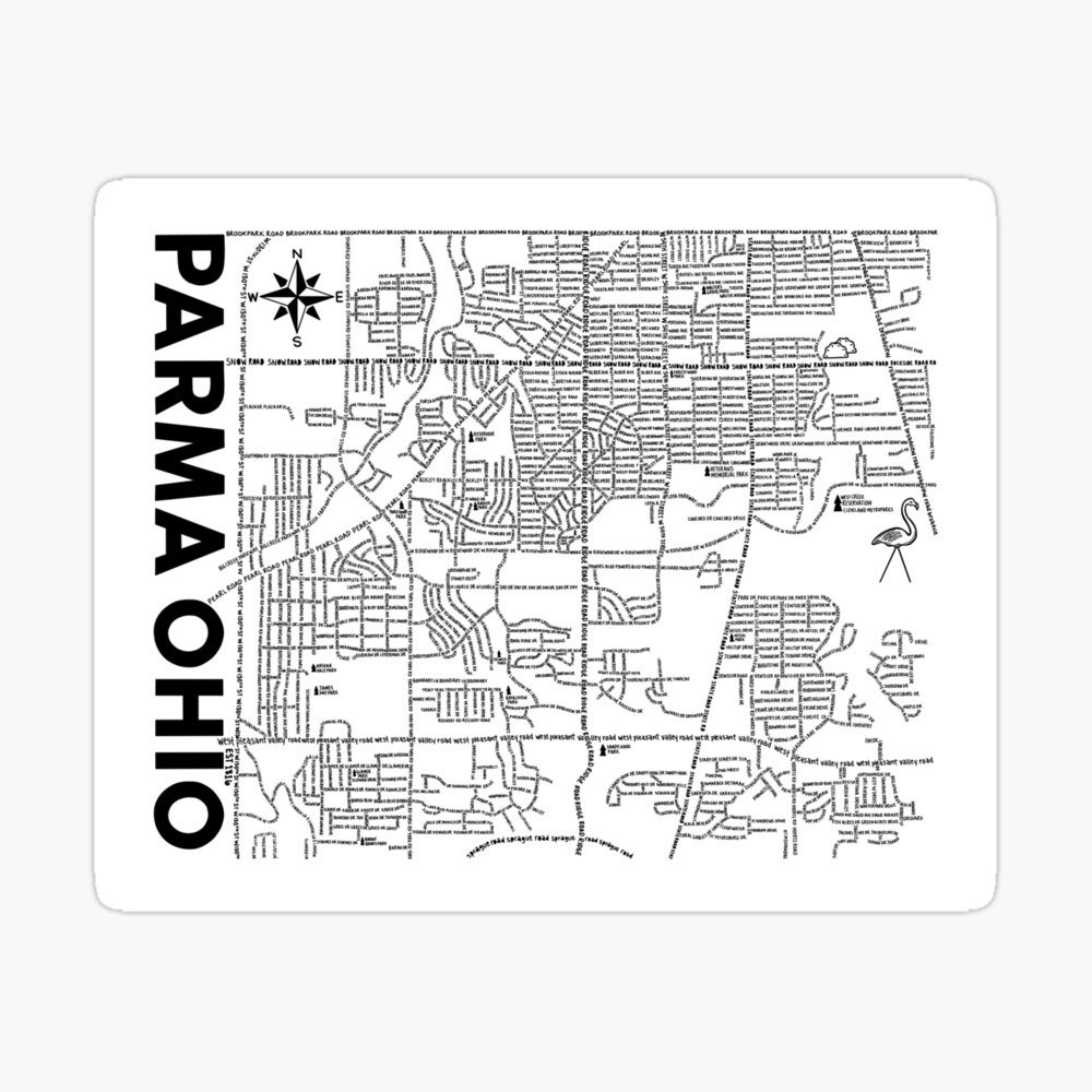 Parma Ohio Map/