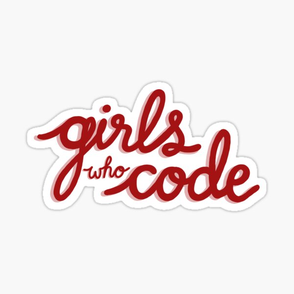 girls who code - red Sticker