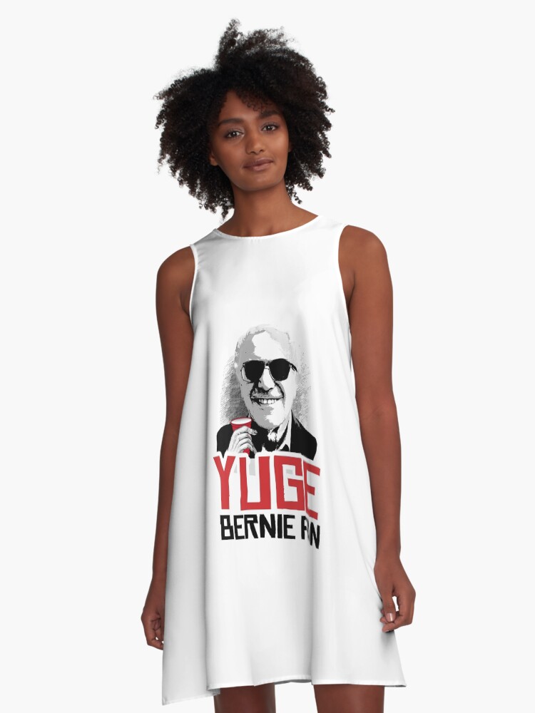 Mad Over Shirts Yuge Bernie Sanders Fan Unisex Premium Tank top