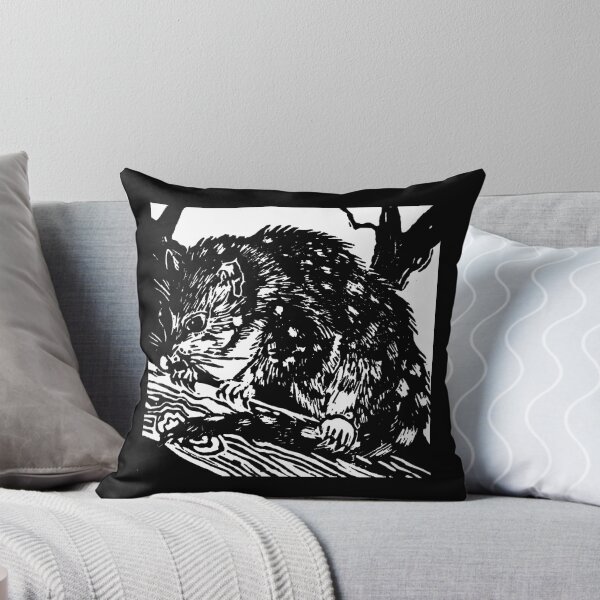 Item preview, Australian Endangered Spotted-tail Quoll Lino Print designed and sold by Heatherian.