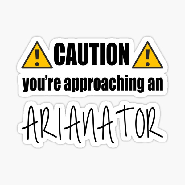 Vista previa del artículo con la obra «Precaución estás acercándote a un arianator (Negro)», diseñado y vendido por AlexVR.