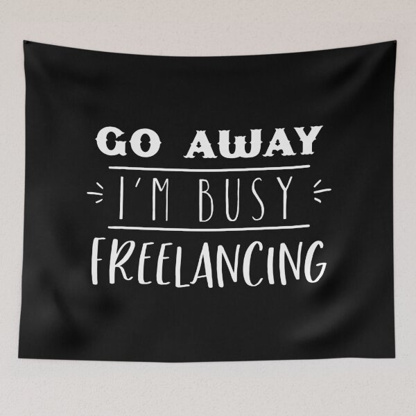 Item preview,  GO AWAY I'm busy Freelancing designed and sold by jazzydevil.