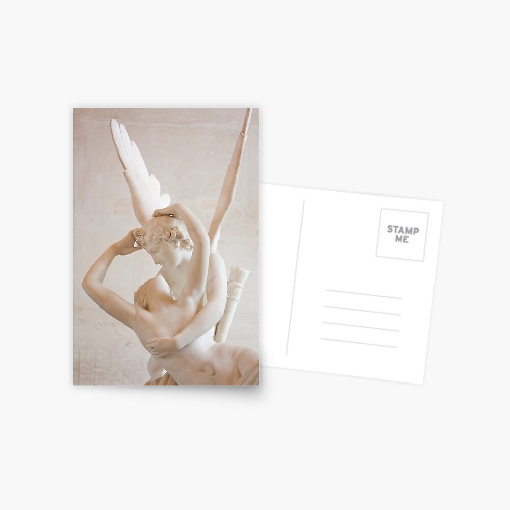 Psyche revived by Cupid's kiss Postcard