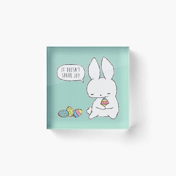 Item preview, Sad Konmari Bunny designed and sold by MaplewoodMerch.