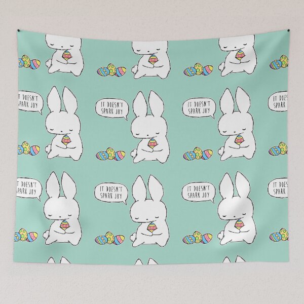 Item preview, Sad Konmari Bunny designed and sold by MaplewoodMerch.