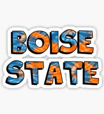 Boise State Block Tie Dye Sticker