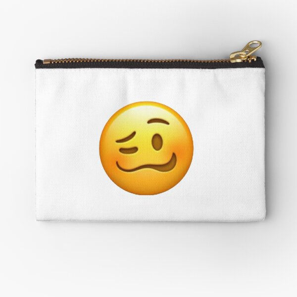Boob Emoji Zipper Pouches for Sale