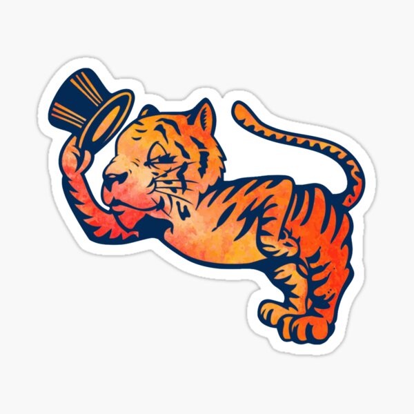 Clemson Tiger Hat Sticker