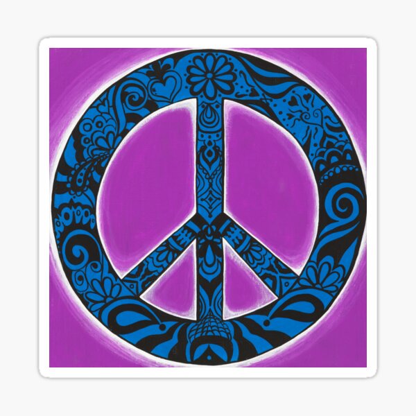 Peace Illuminated Sticker