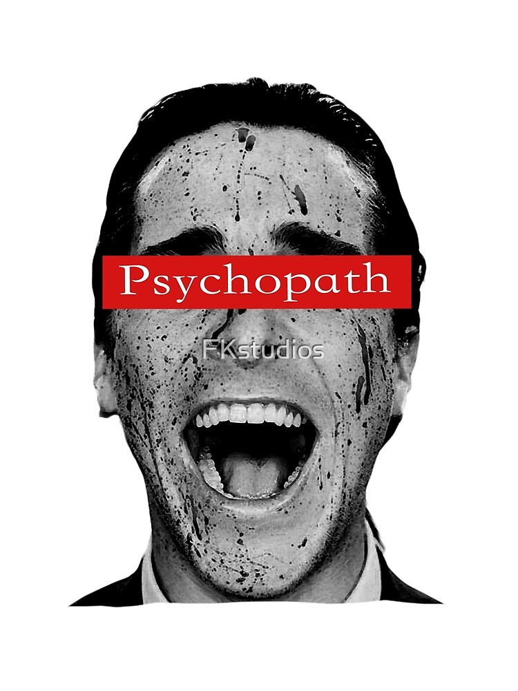 "Patrick Bateman Laughing Psychopath" Photographic Print by FKstudios