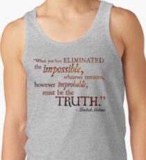 Sherlock Holmes - Eliminate the Impossible Tank Top