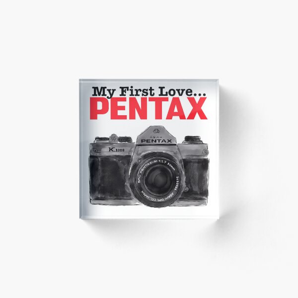 Pentax K1000 My First Love Acrylic Block