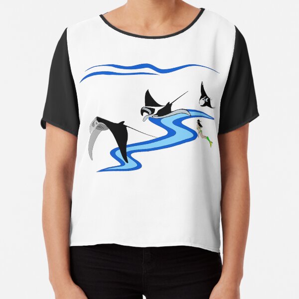 Manta Ray Chiffon Top