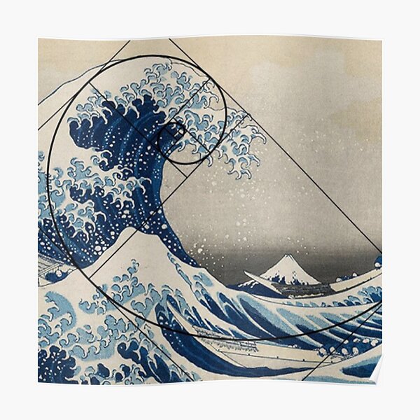 tsunami hokusai goldenratio