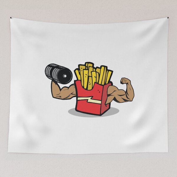 Item preview, cool gym pommes shirt designed and sold by eiwo87.