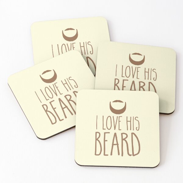 Item preview, I love his beard (funny matching design) designed and sold by jazzydevil.
