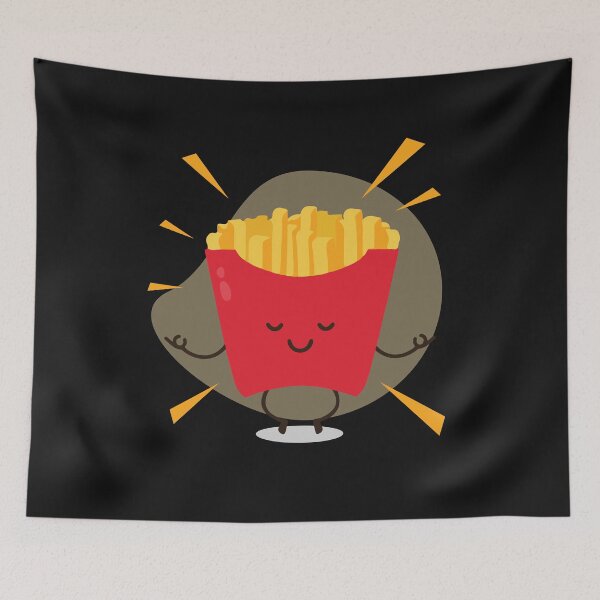 Item preview, casual funny yoga fries designed and sold by eiwo87.