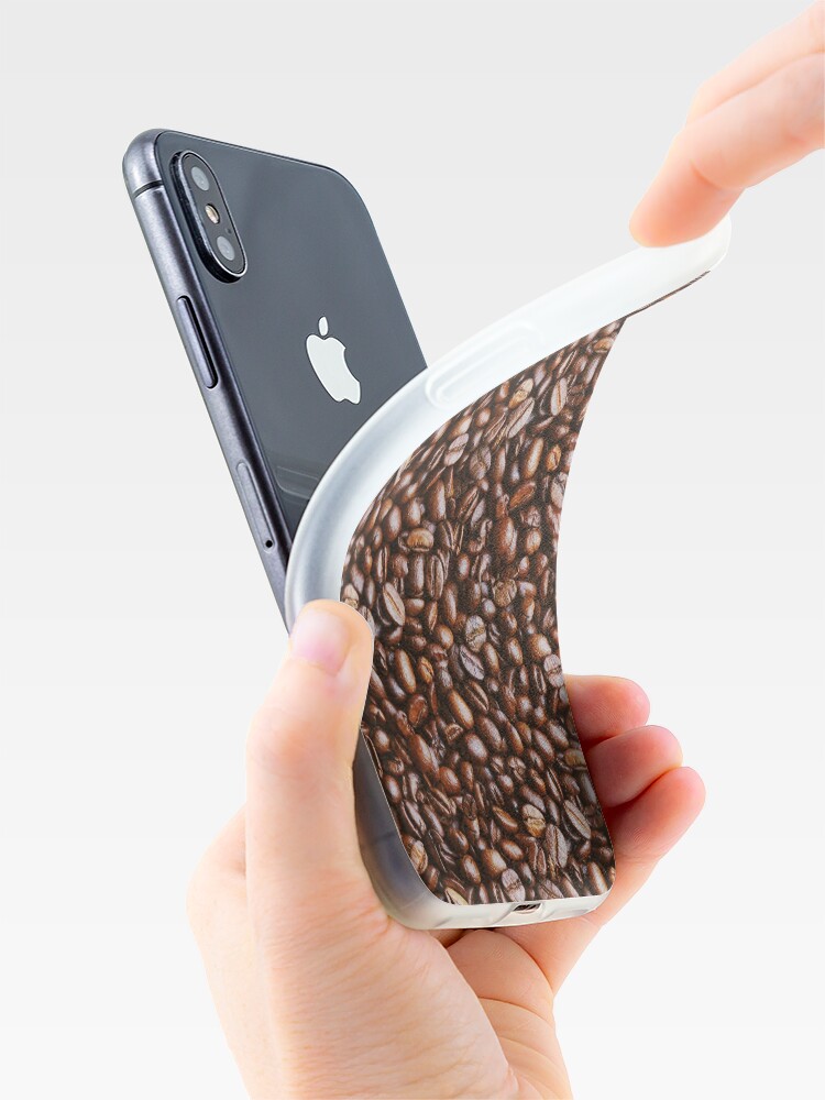 Alternate view of Coffee Bean Photo Pattern iPhone Case & Cover