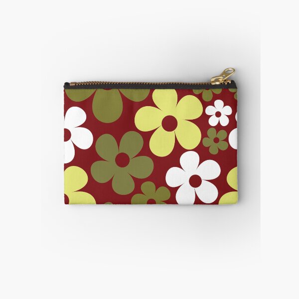 Item preview, Hippie Floral Burgundy Yellow Green Seamless Pattern designed and sold by 2CreativeNomads.
