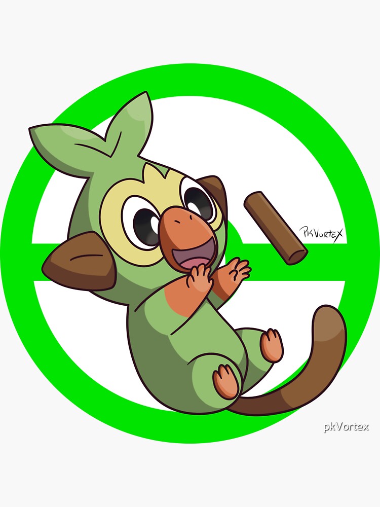 Grookey Sticker By Pkvortex Redbubble